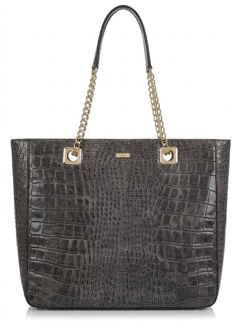 Kate Spade Knightsbridge Maryanne Croc Embossed Dark Green Tote